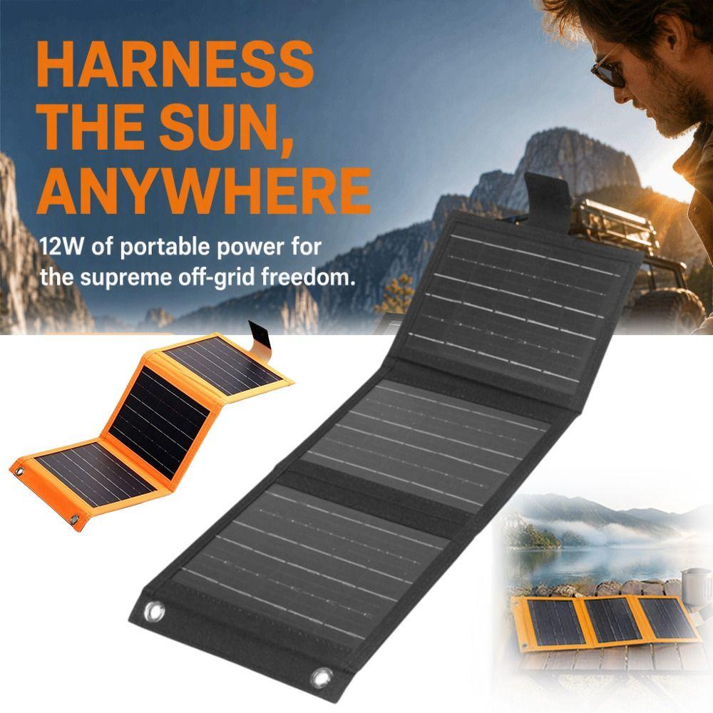 Flexible Design Foldable Solar Panel USB Port Portable Solar Charger Emergency Power