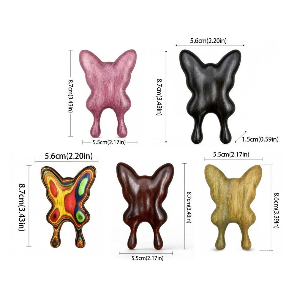 Hand Polished Facial Gua Sha Solid Wood Face Massager Stimulation Gua Sha Tool  Beauty Salon