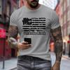 Men's Printed Short Sleeve T-Shirt Men's Loose Casual Short Sleeve Top