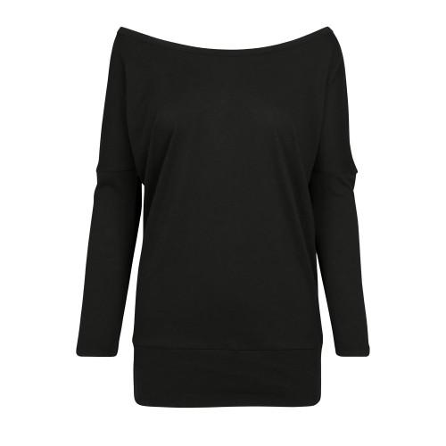Build Your Brand Womens/Ladies Batwing Sleeve Top