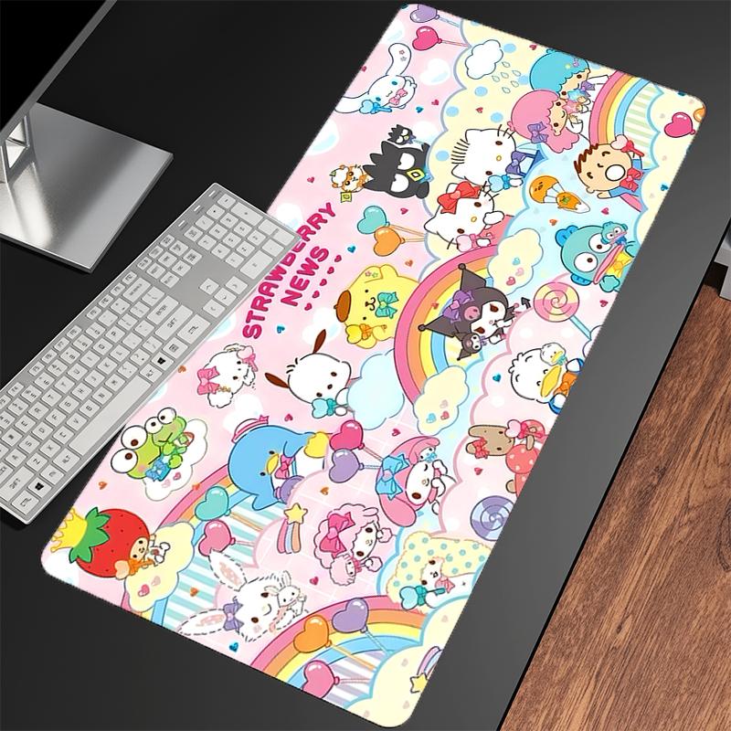 Gaming Mousepad Big Computer Gamer Mouse pad MMy Melody specially designed Natural Rubber with Locking Edge Gaming Mouse Mat