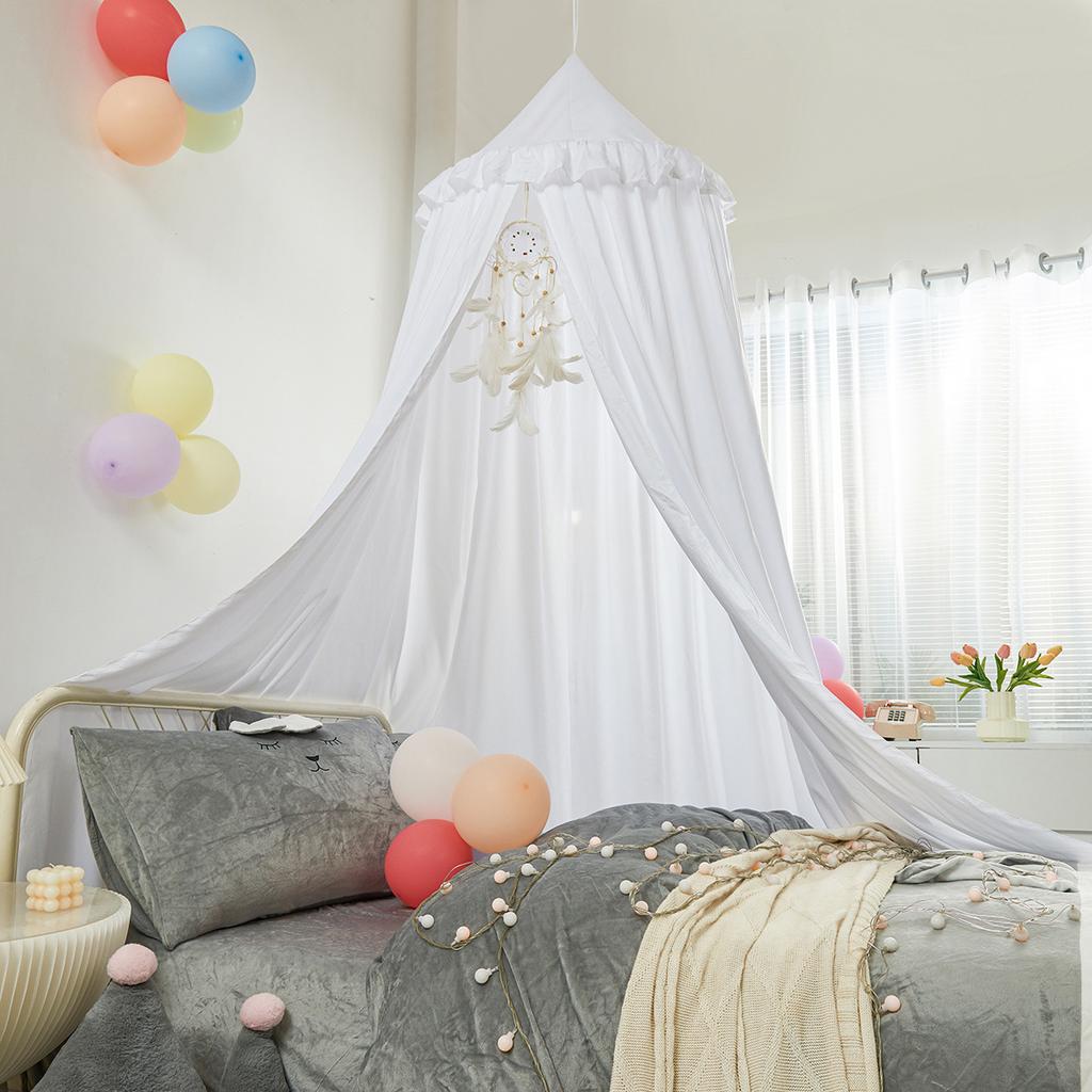 Baby Crib Curtain Hanging Tent Bed Decor Kids Mosquito Net Girl Princess Hanging Bed Canopy Living Corner Play Reading Nookdecor