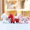 Horse Year Plush Pony Keychain Mascot Pendant Plush Pony Spring Festival Christmas Party Gift Pony Pendants Decoration Gifts