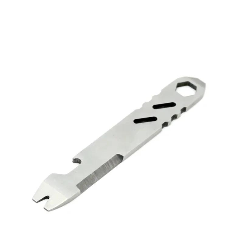 Мини-монтировка из нержавеющей стали, многофункциональная, Мини EDC шестигранный ключ и открывалка для бутылок, портативные аксессуары для улицы, инструмент для ремонта велосипеда