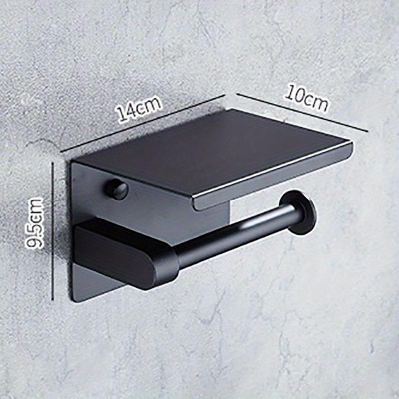 Настенный держатель для туалетной бумаги из нержавеющей стали SUS304, полка для телефона, держатель для туалетной бумаги в отеле, простая установка, хранение в ванной комнате
