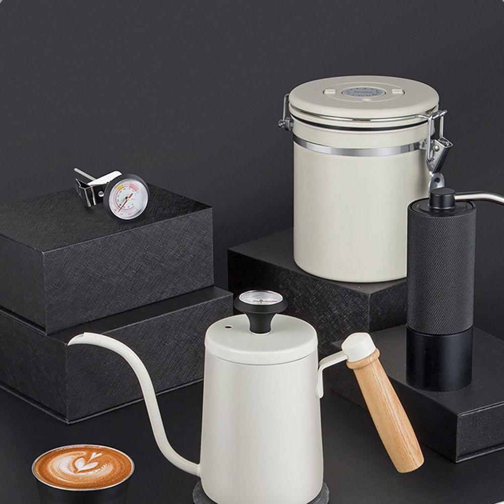 Clip-on Coffee Temperature Meter Stainless Steel Hand Brewed Temperature Monitor Cafe