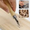 Набор инструментов для гравировки для печати с 5 лезвиями, DIY инструмент для резки линоблока, инструмент для гравировки штампов, аксессуары, художественные принадлежности для скульптуры