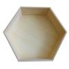 Hexagonal Wooden Shelf 30 X 26 X 10 Cm