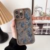Красивый Цветочный Чехол для Телефона для iPhone Apple 17 AIR 16 16E 11 12 13 14 15 XR Plus Pro Max Чехол Своими Руками Ударопрочная Крышка из ТПУ Capa