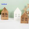 Ремесло из дерева Экологически чистый уникальный дизайн Без сбоев в скандинавском стиле Миниатюрный рождественский декор Хорошая текстура Маленький дом Деревянное ремесло Хозяйственные товары