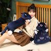 Genshin Impact Anime Wanderer Plush Long Pillow Soft Stuffed Animal Fluffy Scaramouche Cat Plushie Dolls Kids Birthday Gift
