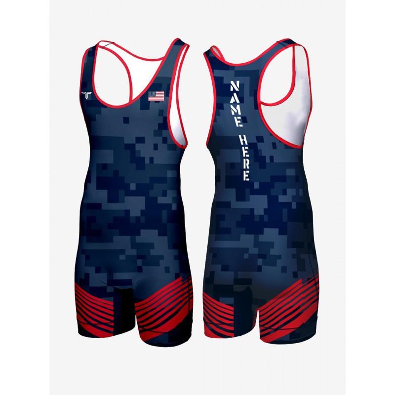 Mens Compression Wrestling Singlet Gym Workout Rash Guard Training Weightlifting Martial Arts