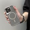 Роскошный матовый бампер для iPhone 15 14 Plus 13 12 11 Pro Max для Magsafe с беспроводной зарядкой, магнитный прозрачный мягкий чехол
