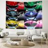 Mighty Morphin Power Rangers Print Tapestry - Portable Wall Decor Cloth, for Home, Dorm, Travel, Bedroom, Living Room - Ideal Birthday Housewarming Gi