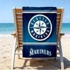 Mariners Team Logo Quick-Dry Microfiber Beach Towel Super Soft & Absorbent for Bath, Beach, Travel  Bath Time Accessory, Fan gifts