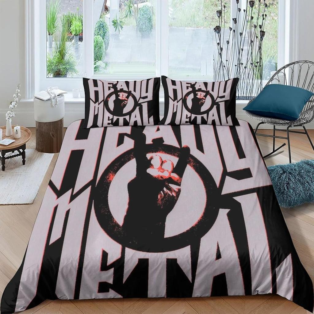 Пододеяльник Slayer Heavy Metal Band 3D Изысканный Музыкальный Цифровой Принт Постельное Белье Одеяло Кровать Домашний Декор Подарок на День Рождения для Мальчиков