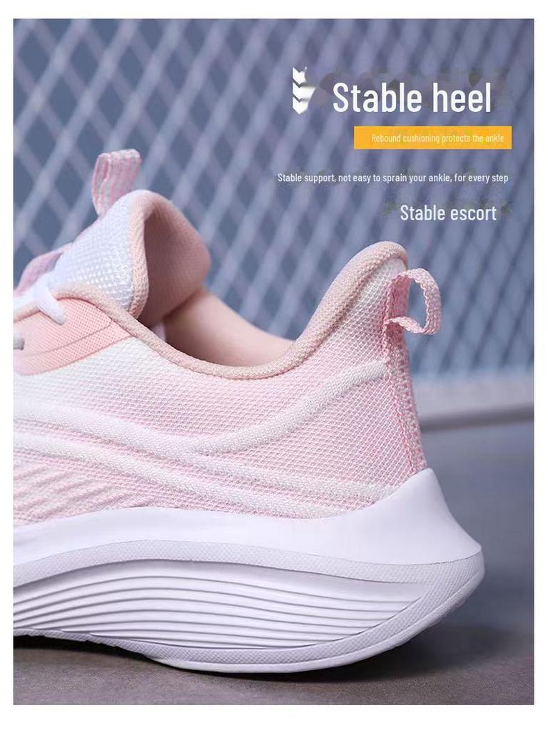 Женские легкие кроссовки из дышащей сетки — универсальные, нескользящие, с мягкой подошвой для весны, лета и осени