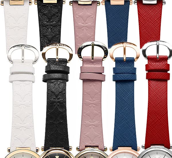 VIVIENNE WESTWOOD Сменный ремешок для часов VV006, Розовая кожа, 16 мм (Фитинг собственной разработки)