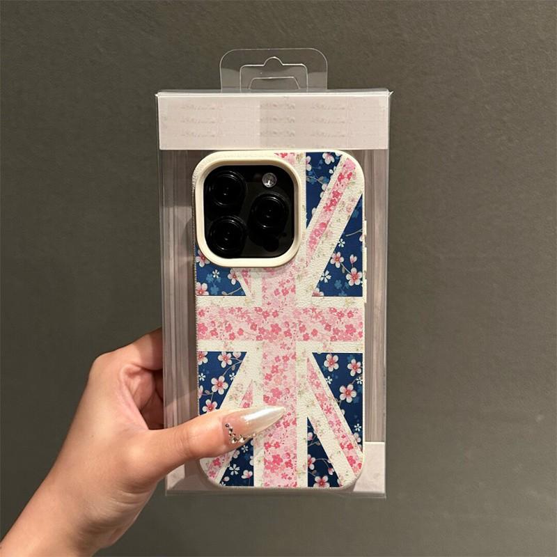 Чехол для телефона с цветочным узором и узором из кожи личи для IPhone 17 13 Pro Max 11 12 16 Plus 15 14 17E 16E Прозрачная крышка