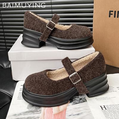 Женские замшевые туфли на платформе, туфли на высоком каблуке, модные туфли на низком каблуке, женские туфли 2025 года, тренд осени, элегантные туфли в стиле Лолита, женские туфли Zapatos