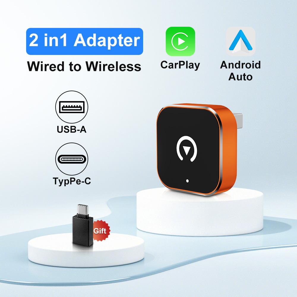 2026 Новейший адаптер FLIXIVI CarPlay и Android Auto Plug and Play для VW Toyota Nissan Ford Benz для телефонов Apple и Android
