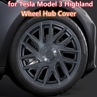 Для Tesla Model 3 Highland 2024 комплект крышек ступицы колеса аксессуары для кузова производительность автомобильные сменные колпачки для полного обода Model3