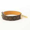 LOUIS VUITTON M4150 Brasserie Logomania Monogram Canvas Bracelet 17 Brown / GoldUsed