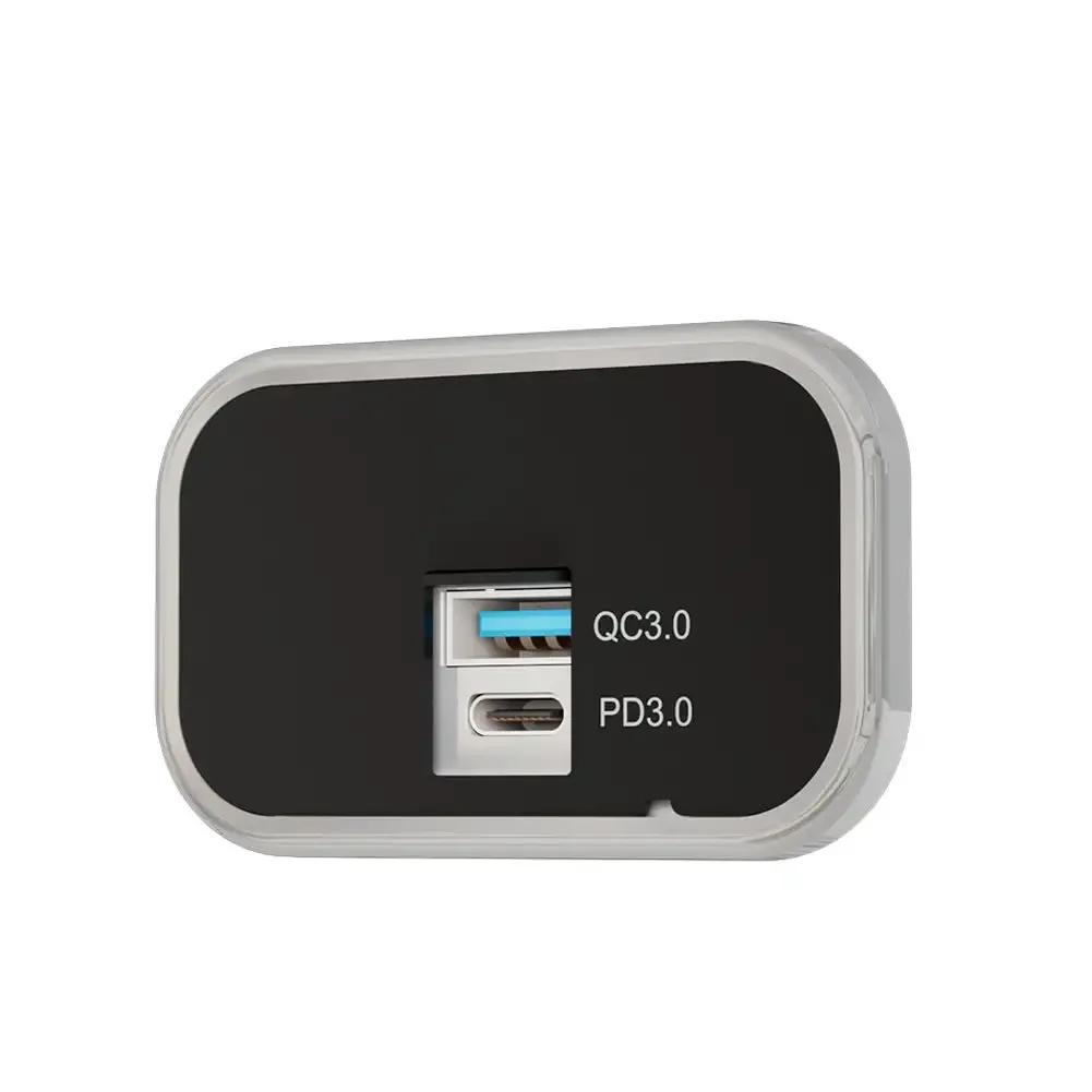 PD3.0 QC3.0 автомобильное зарядное устройство гнездо двойной USB 3.1A Type-C быстрая зарядка разветвитель розетка адаптер питания для мотоцикла грузовика квадроцикла лодки автофургона