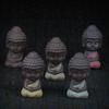 Purple Sand Pottery Tea Pet Zen Monk Home Decoration Furnishing Creative Gift Buddha Statue Decor