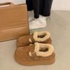 Thick-soled Cotton Shoes for Women's Winter New Versatile Plush Non-slip Plush Thickened Snow Boots