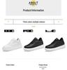 Men's Breathable Skate Sneakers - 10cm Invisible Lift, Thick Sole, White Casual Shoes