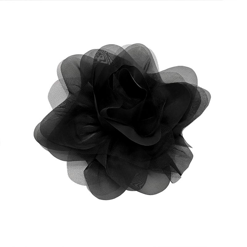 Тканевая нашивка ручной работы, искусственный цветок, органза, модные аксессуары, нашивка, аппликация, стереоскопическая, 6 цветов