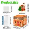 Gingerbread Decor Christmas Man House Pattern Gift Box With Material Paper