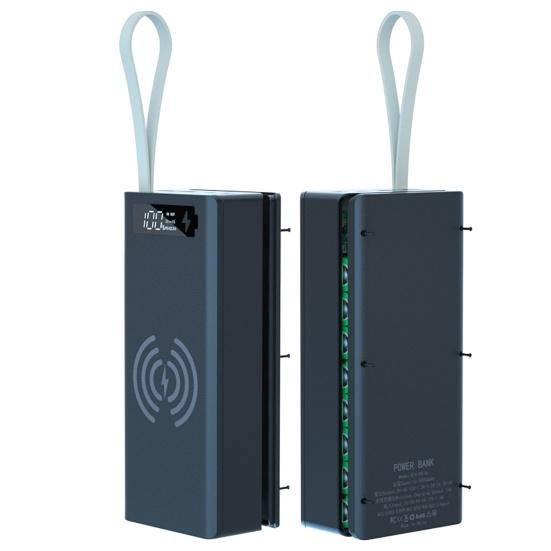 Корпус Power Bank C16, съемный, без пайки, DIY, на 16x18650, QC, портативное зарядное устройство, оболочка для смартфона