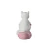 Model Home Decoration Pet Figurines Cat Miniature Cat Ornaments Sitting Pink Duck Cat Small Statue