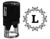 Printtoo Octagon Celtic Swirl Frame L Alphabet Monogram Initial Self Inking Rubber Stamp R-40 Office