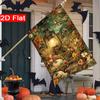 2D Flat - 2D Flat Thanksgiving Autumn Lantern Pumpkin Maple Leaf Garden Flag - 3-28 X 40 Inch Outdoor Garden Flag, Double-Sided Home Decoration Courty