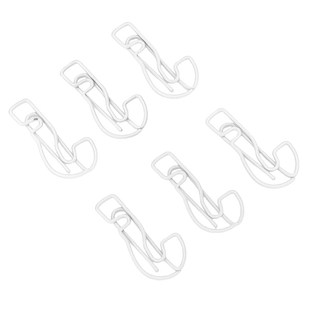 100Pcs Question Mark Shaped Paper Clips Bulk Mini Bookmarks Clamp with Transparent Box School Supplies