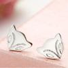 Earrings Temperament Female Stud Earrings Fire Fox Stud Earrings Female Needle Platinum Silver Jewelry