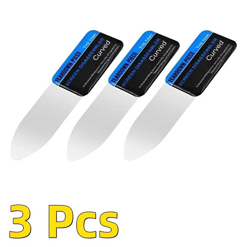 1-3Pcs Mobile Phone Curved LCD Screen Spudger Opening Pry Card Tools Ultra Thin Flexible Mobile Phone Disassemble tools