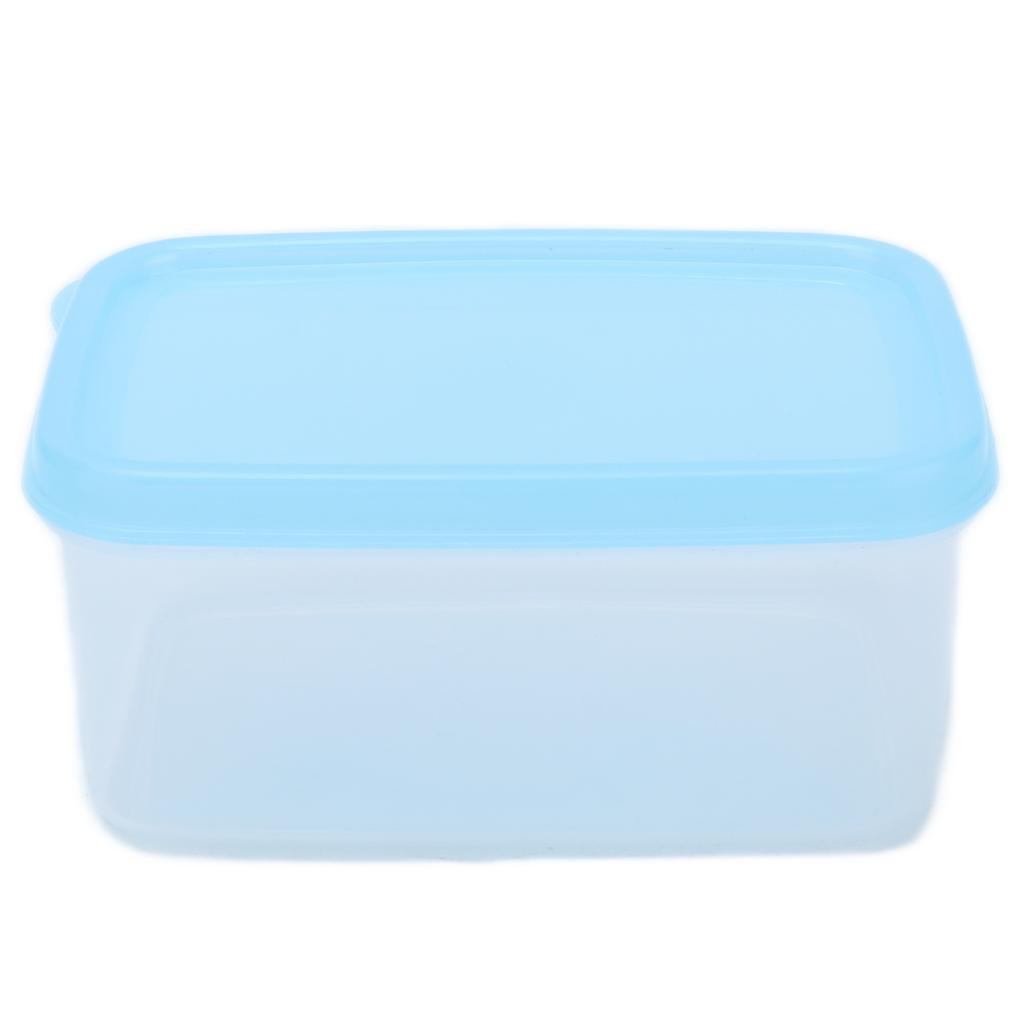 5Pcs Small Food Container Blue Heat Resistant Reusable Mini Airtight Multifunctional Food Box