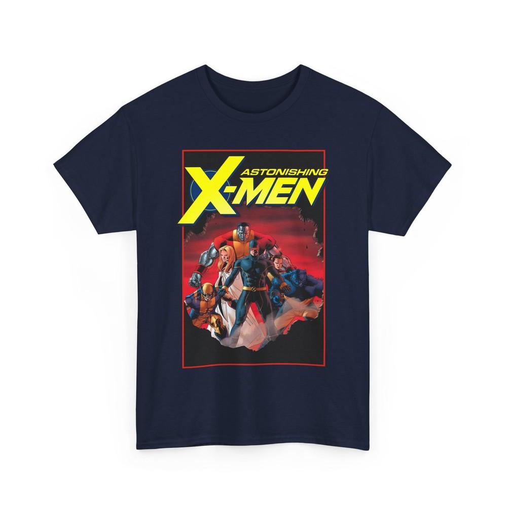 Футболка Astonishing X-Men - Искусство Джона Кэссади - Циклоп, Зверь, Росомаха