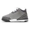 Детские кроссовки Air 3 Retro TD Cool Grey 2021 Silver Light-Graphite Orange-Pel 832033-012