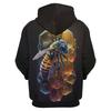 Honeycomb Bee Graphic Sweatshirts Funny Insect Bees 3D Printed Hoodies For Men New In Hoodie & Sweatshirts Casual Y2k Hoody