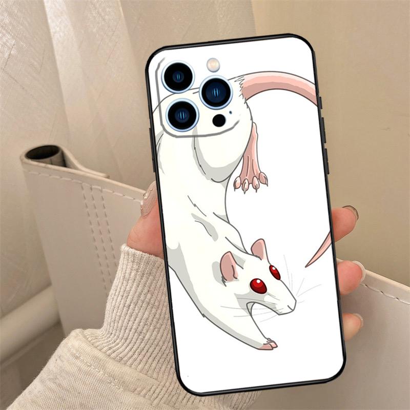 Милый Чехол для Телефона с Крысами Rattie Rats Для iPhone 16 15 14 13 11 12 17 Pro Max mini 15 16 Plus 16e 17 Air Cover Coque