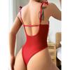 Supply New Sexy Patent Leather Hollow Strap Sling One-piece Sex Underwear Set