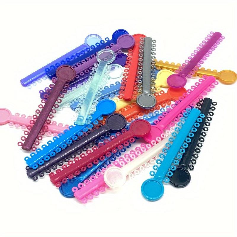 40 шт. лигатурные стяжки для брекетов — разноцветные стоматологические ортодонтические лигатурные стяжки для брекетов — эластичные резиновые ленты с уплотнительным кольцом