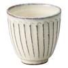 Marui Seito Shigaraki Ware Hechimon Teacup with White Glaze, Approximately 8.5cm Diameter X 8.5cm Height, Made In Japan, Ceramic, MR-3-3506