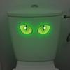 Glowing Cheetah Eyes Bathroom Stickers Waterproof Wall Decals Creative Toilet Decor Home Toilet Wall Decoration Stickers