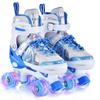 Roller Skates for Kids 4 Size for Children of Different Ages Adjustable Light Up LED Luminous Wheels